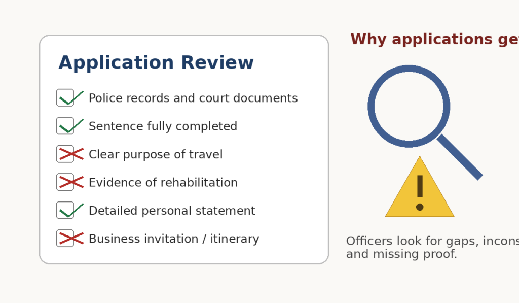 Criminal Rehabilitation refused
